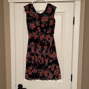 Halogen floral a line dress